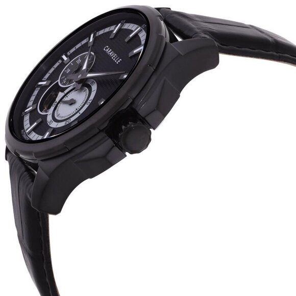 NWT Authentic Caravelle Dress Automatic Black Dial Men's Watch - Picture 2 of 3